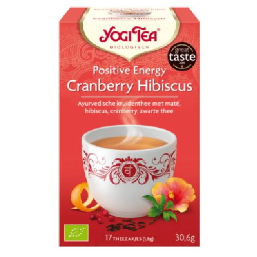 Yogi Tea positive energy cranberry hibiscus thee Yogi Tea positive energy cranberry hibiscus thee