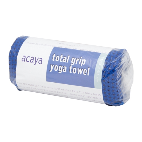 acaya total grip yoga towel blauw acaya total grip yoga towel blauw