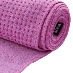 acaya total grip yoga towel roze