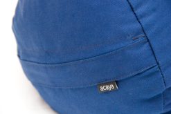 acaya yoga bolster rond boekweitgevuld blauw (nieuw model)