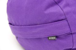 acaya yoga bolster rond boekweitgevuld paars (nieuw model)