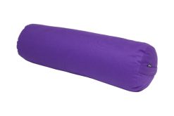 acaya yoga bolster rond boekweitgevuld paars (nieuw model)