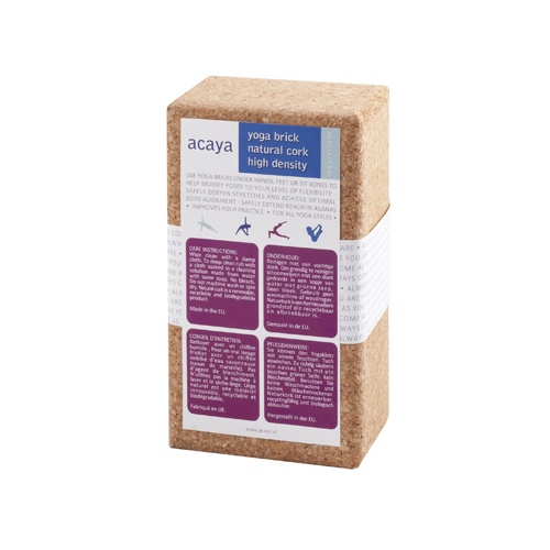 acaya yoga brick kurk verpakt acaya yoga brick kurk verpakt