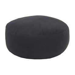 meditatiekussen rond zwart