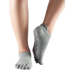 toesox sneaker teensok grip grijs S